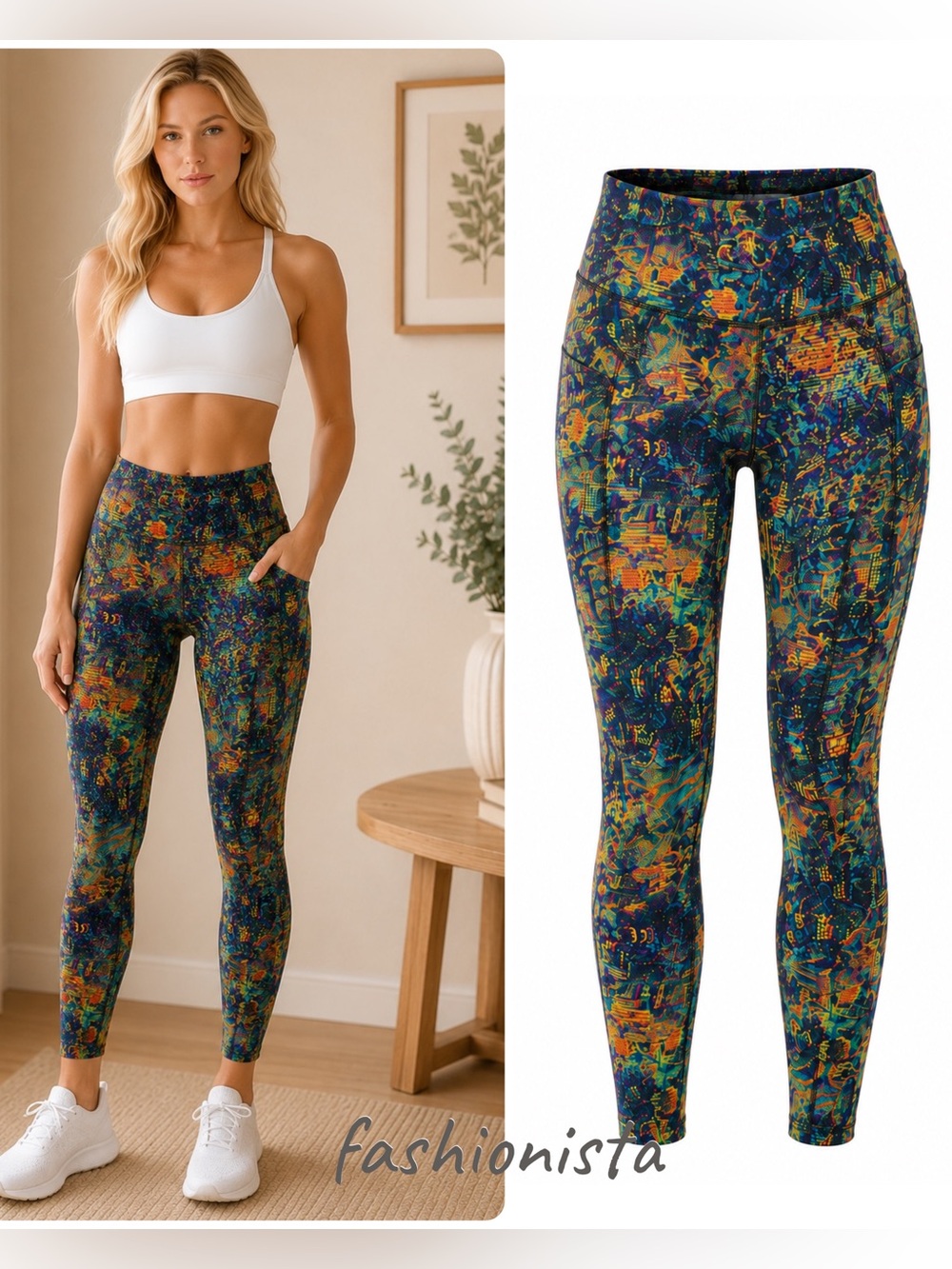 NWT Lululemon Fast Free Tight Leggings Nulux Multi Color sz 4